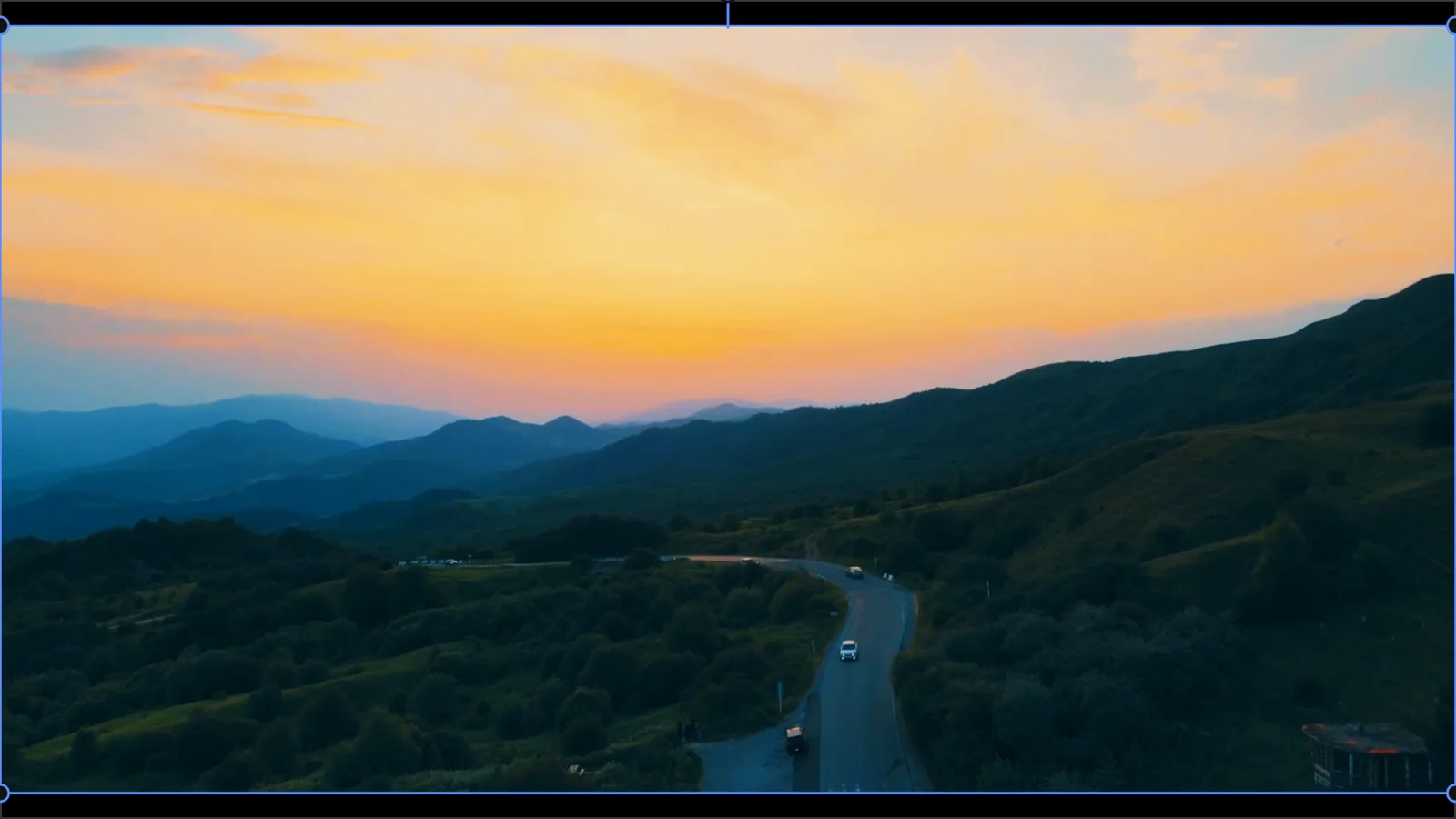 The same shot after grading in LiteSplice
